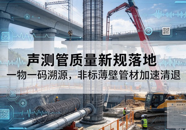 项城声测管质量新规落地，一物一码溯源，非标薄壁管材加速清退
